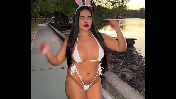 Brazilian Hotwife In Bikini In Public