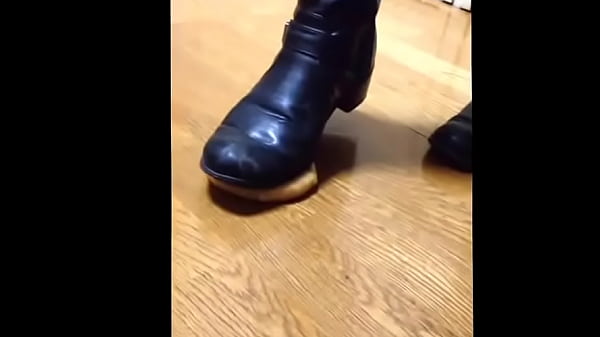 【fetish】Cream Puff Food Squash Boots.