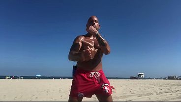 SHADOW BOXING AT THE BEACH