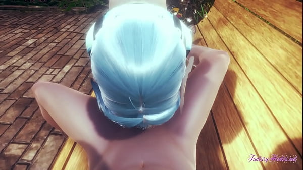 Genshin Impact Hentai 3D - POV Eula Hj, Blowjob And On Top