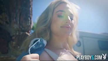 Naturally Busty Massive Titty Coed Model Blake Blossom Solo For Playboy