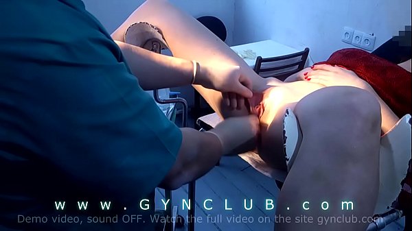 Chick In Red On A Gynecological Chair
