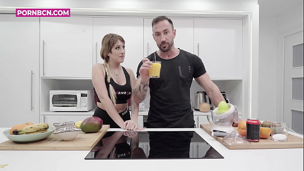 Young Homemade Latina With Huge Boobs And A Huge Booty Stuffing The Personal Trainer. 4K English Subtitles