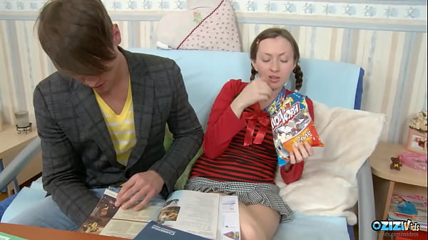 Being Too Needy To Study So The Bloke Pounds The Brunettes Asshole On The Bed