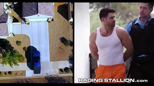 RagingStallion - Bearded Convict Nailed Out By BBC - Beau Butler, Pheonix Fellington, Andre Donovan - RagingStallion