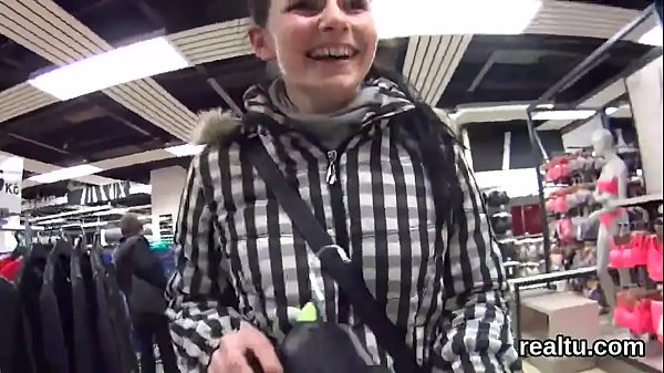 Delightful Czech Kitten Gets Tempted In The Mall And Filled In Pov