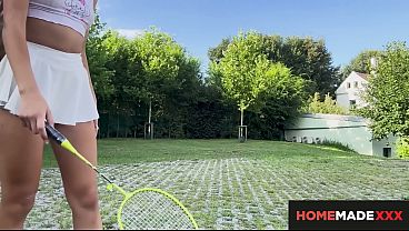 HomemadeXXX - 18yo Lively Tits Dark-haired Vixi Rafi Doing Sports And Slamming Outdoors