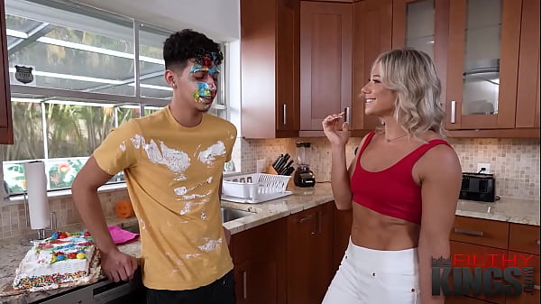 FilthyTaboo - Hot Platinum Mommy Lets Her Stepson Fuck Her Good For Labor Day
