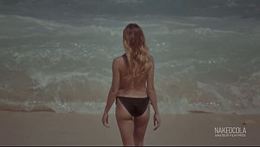 Stepsibling Pissed On My Cock On The Nude Beach - 4K