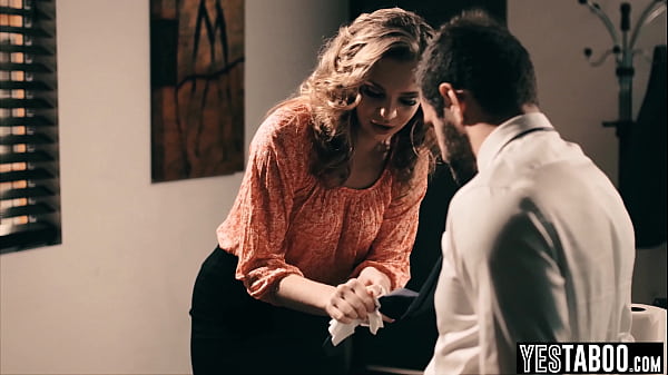 Curvy Slender Blonde MOMMY Avoids Getting Fired By Fucking Her Boss