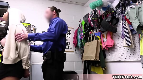 Pretty Teen Thief Bella Luna Caught And Gets Her Unshaved Cunt Punish Drilled Actual Vigorous By A Mall Cop