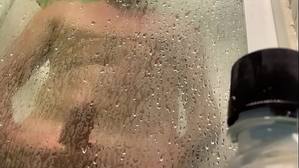 Spunk Fountain In The Shower. Kneel & Drink The Energy