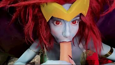 DEMONA FALLS PREY TO YOUR SEED | Gargoyles Costume Play POV