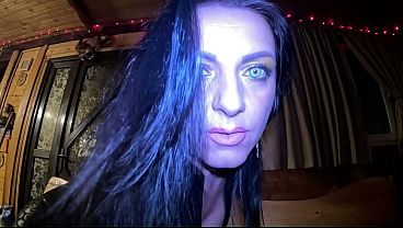 Controlling Vampire JOI In Black Leather. Gooning, Spit Play And Obedience