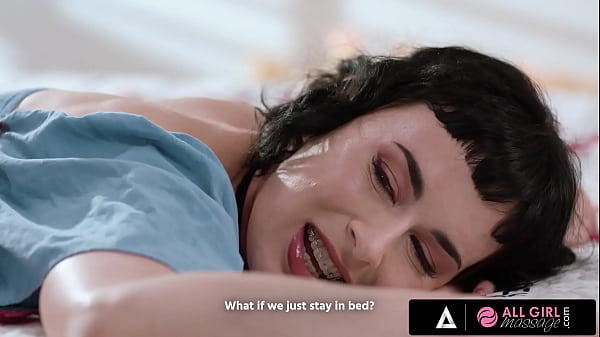ALL HOTTIE MASSAGE - Scorching Interracial 69 Between Two Alluring Lesbians Olive Glass And Nicole Kitt