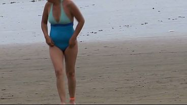 Relishing The Beach With Stepson And His Friends, I Have Sex, They Cream In My Behind