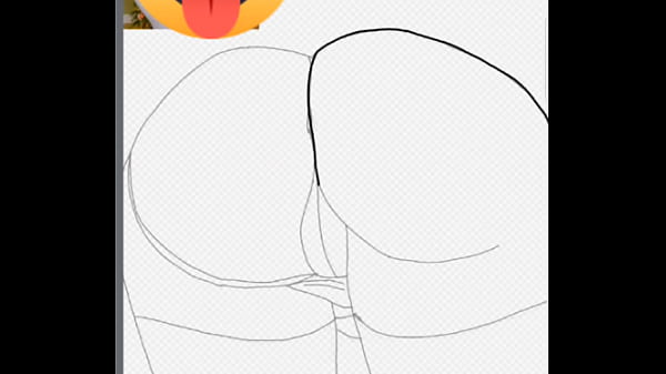 Drawing A Dame In Thong.