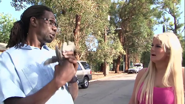 Big Black Dude Takes Advantage Of Standed White Teen