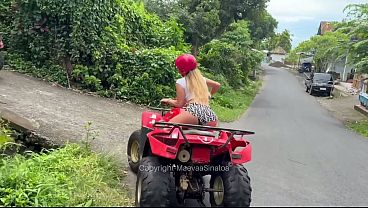 VLOG PORN BALI - Je Me Fais Remplir La Chatte Sur La Terrasse De Mon Airbnb