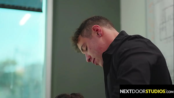Hunk’s Sultry Rubdown Turns Crazy With Jock Colleague In Office