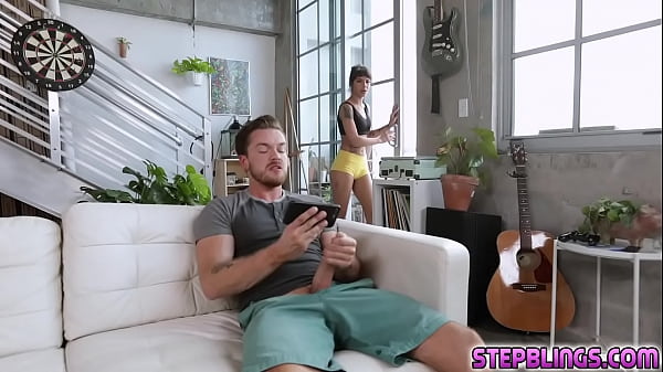Stepbrother Plow His Randy Stepsis Kitty Carrera Over The Couch