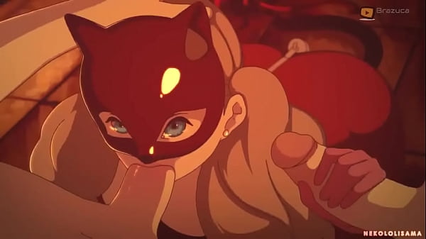 DOLL WITH CAT EARS MASK DOING An ASTONISHING FELLATIO!