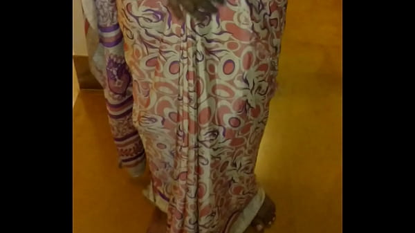 Wear And Cream In Satin Silk Saree Of Neighbor 2