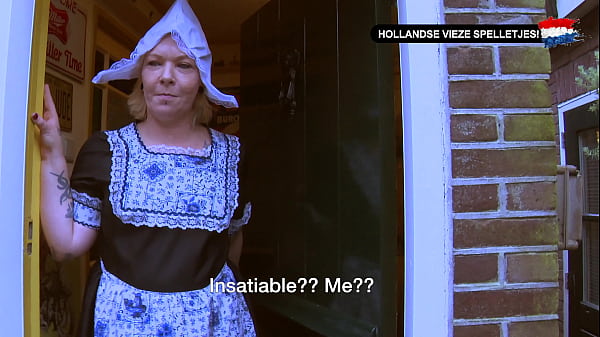Dutch Dirty Games - Visiting A Dutch COUGAR With Inside Load (FULL SCENE With ENGLISH Subtitles!) - Nederlands Gesproken!