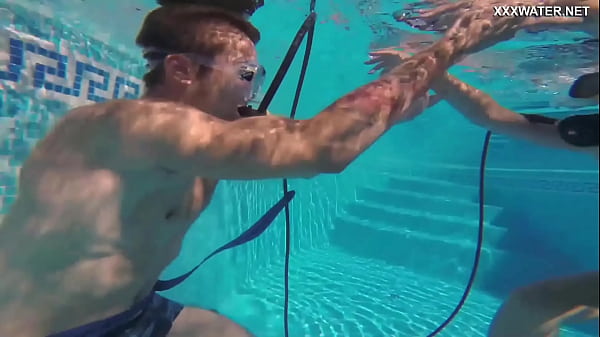 Candy And Lizzy Plow Mike Underwater
