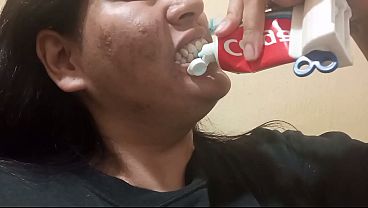 Morning Teeth Brushing