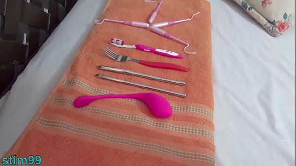Japanese Tampons Insertion In Cervix And Drilling With Objects