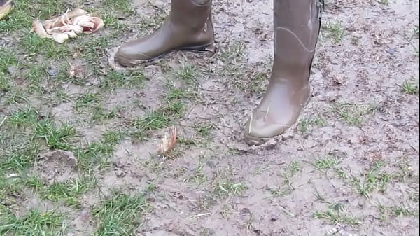Alluring Hunter In Muddy Wellies