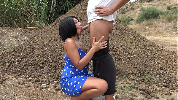 French Unscripted Stepmama Makes Him Jizz Outdoor On A Stinking Farm