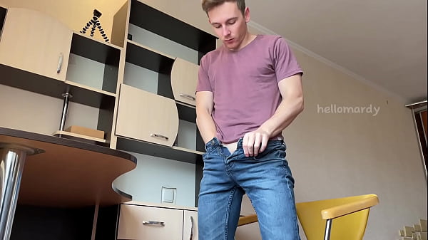 Lustful Milks Shaft In Blue Jeans After College / Alone At Home