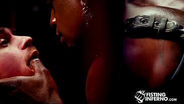 FISTING INFERNO - Sub Dakota Wonders Taken By Harnessed Stud Jonzu’s Massive Dick & Toys