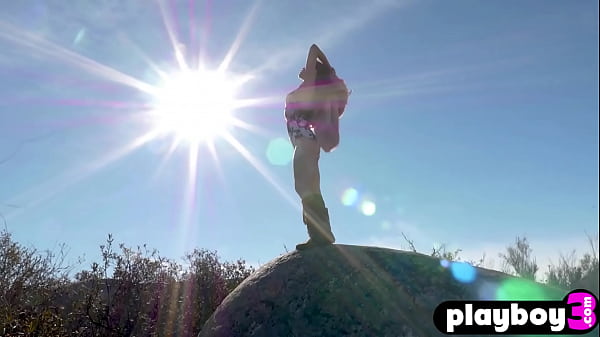 Petite Tiny Boobs Coed Model Drew Catherine Posing Outdoor And Revealed Her Stunning Physique
