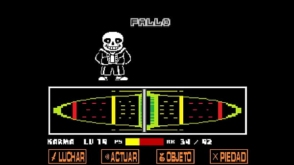 Sans Pelea Jefe Undertale