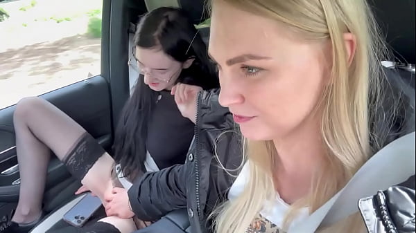Handing Her Drivers Lessons, But I End Up Smashing Her Somewhere Outdoor In The Back Of My Car