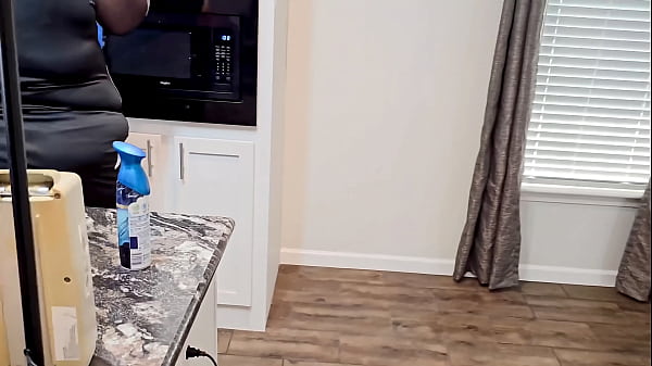 Fat Ass Legit Estate Agent Doing Home Inspection For Client