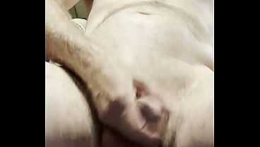 Anal Skank Strokes His Prick While Straddling A Monster Backdoor Dildo