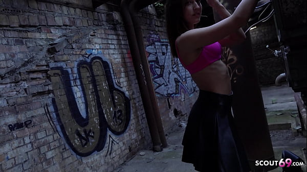 GERMAN SCOUT - Petite Chest Fitness Model Mina K Tantalize To Casting Fuck At Lost Place Berlin