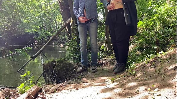 Pristine Outsider STEPMOM Stroked Me Off Near The Lake