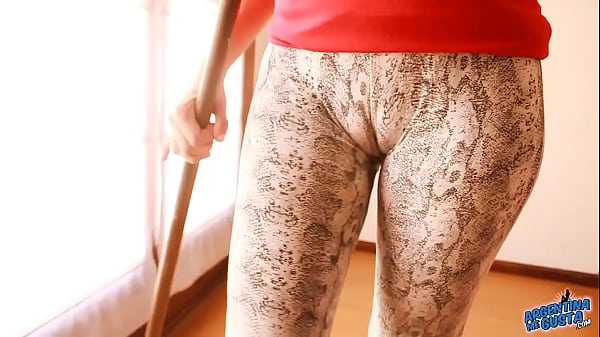 Impeccable Full Backside In Snug Spandex Booty! Cameltoe & G-String!