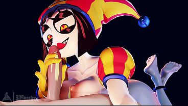 Pomni (The Incredible Digital Circus) 3D Compilation - The Best Hot Animations