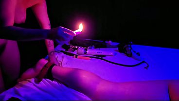 MV Curvy Teen Gal Gets Sizzling Wax From Candles