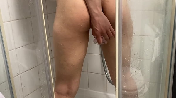 Actual Unscripted - Barely-legal Arab Nailing Myself In Shower With A Giant Dildo Makes Me Jizz During Eid
