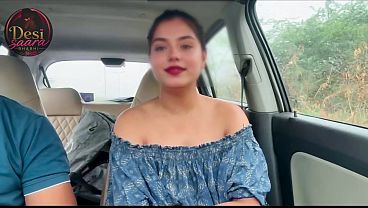 Indian Divine Stepsis Taken Outdoors And Fucked Intense When She Was Alone In The Car
