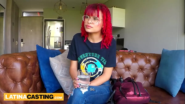 Dainty 18yo Candid Latina Auburn-haired Banged By Huge Dick Casting Agent