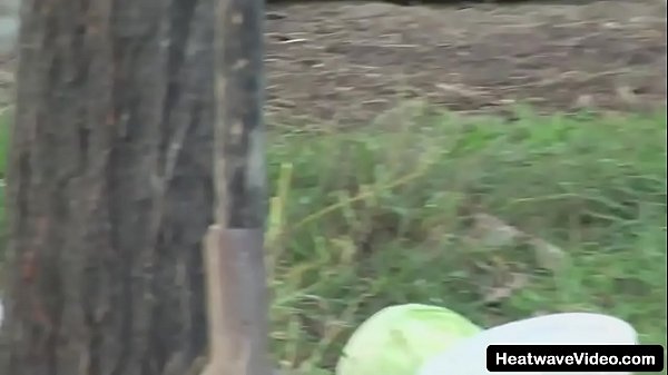 Pervert Granny Gets Pounded By A Much Y. Stud Right In The Middle Of The Backyard