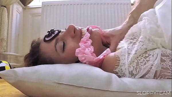 POV Close Up - Rope-bound Tie-up Sex & BJ Spit On Her Face